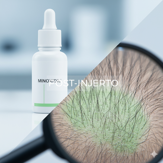 protocolo minoxidil después de injerto capilar fue