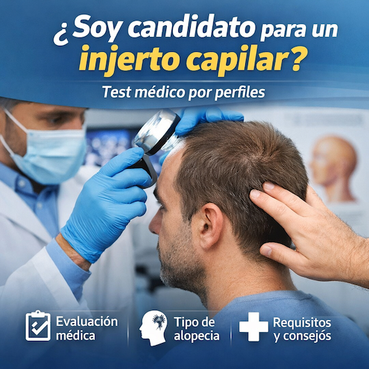 soy candidato para un injerto capilar evaluación médica