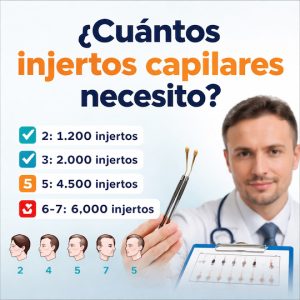 cuantos injertos capilares necesito segun norwood