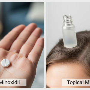 Minoxidil topico vs oral